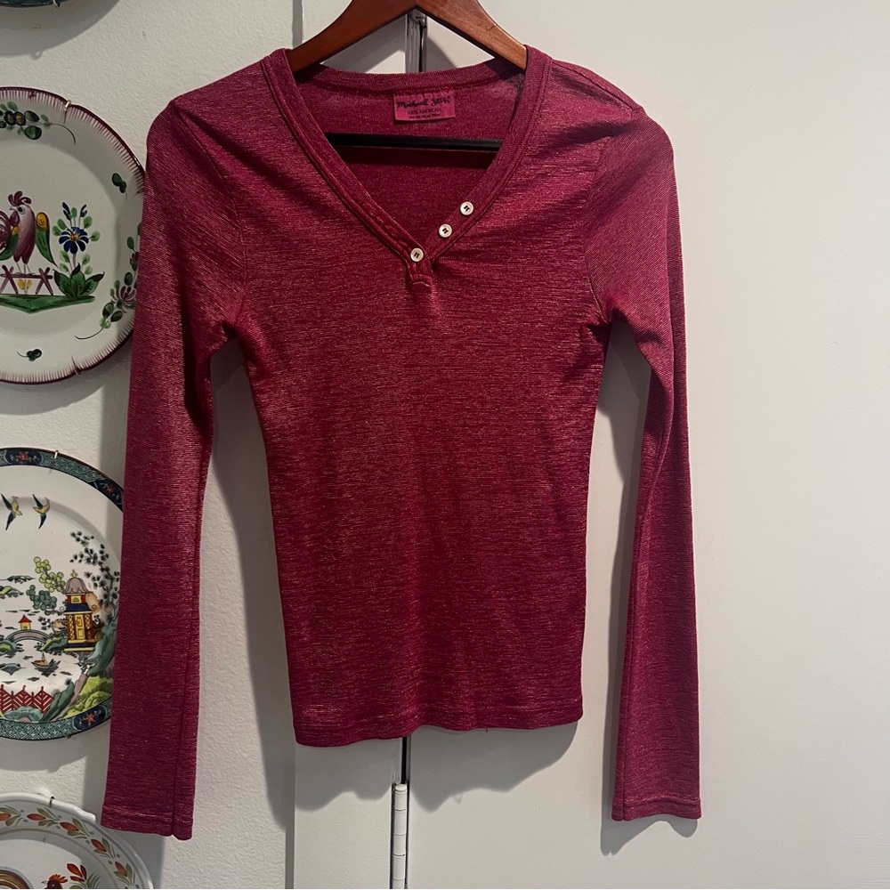 Michael Stars Berry V-Neck Blouse